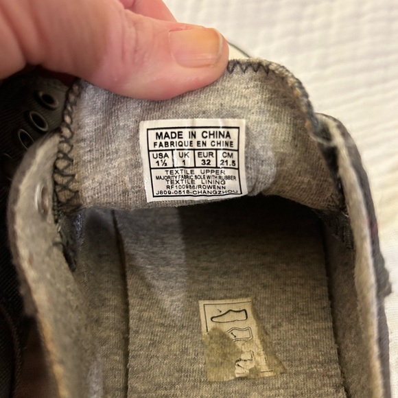 Polo RALPH LAUREN  Little Boys size 1.5 slip on elastic no tie Grey Sneakers EUC - Picture 12 of 15